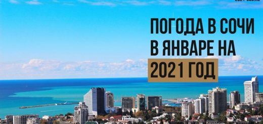 Погода в Сочи в январе на 2021 год